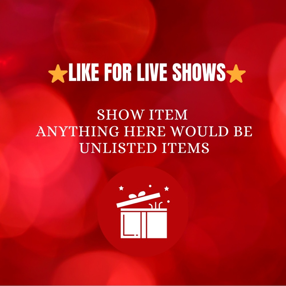 ⭐️Like for Live Shows!Unlisted Items Here ⭐️
